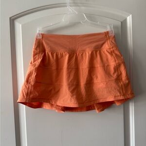 Lululemon Athletica Orange Skort